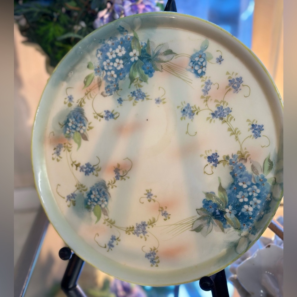Lovely Antique Hand Painted Plate 9” - Picture 9 of 10